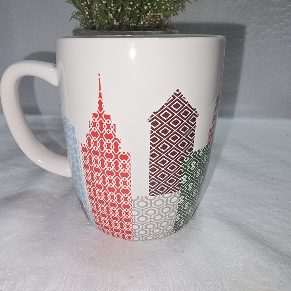 New York Cityscape Mug - Red, Green, Blue - Picture 3 of 6